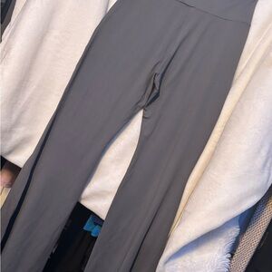 Gray Flared Leggings